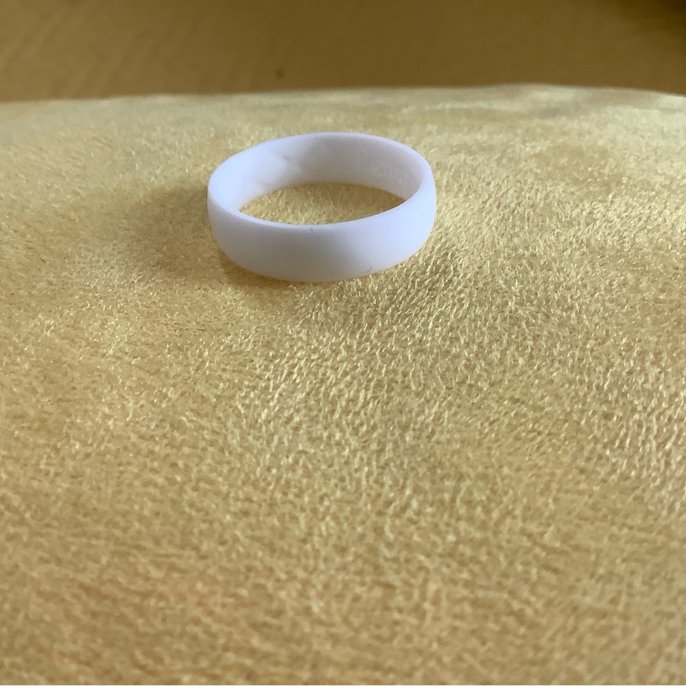 White Silicone Band